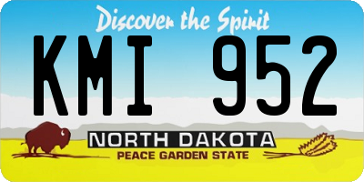 ND license plate KMI952