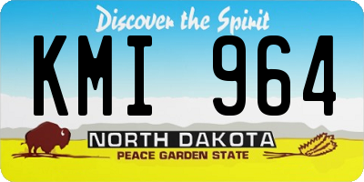 ND license plate KMI964