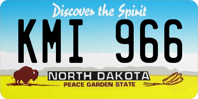 ND license plate KMI966