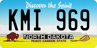 ND license plate KMI969