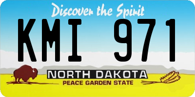 ND license plate KMI971