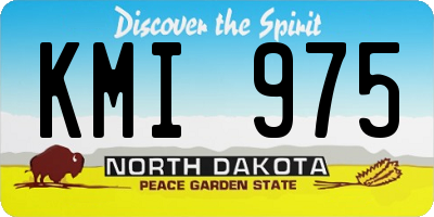 ND license plate KMI975