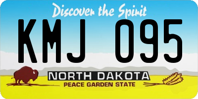 ND license plate KMJ095