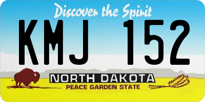 ND license plate KMJ152