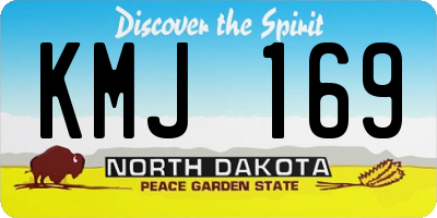 ND license plate KMJ169