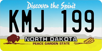 ND license plate KMJ199