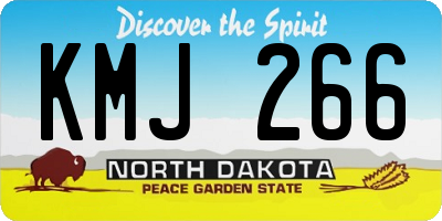 ND license plate KMJ266