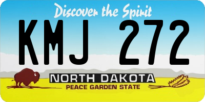 ND license plate KMJ272