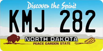 ND license plate KMJ282