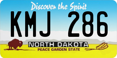 ND license plate KMJ286