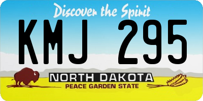 ND license plate KMJ295