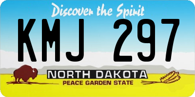 ND license plate KMJ297
