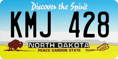 ND license plate KMJ428