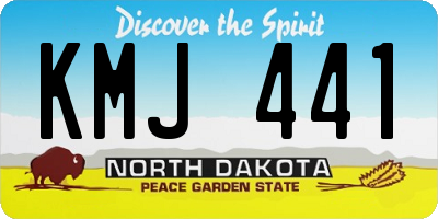 ND license plate KMJ441