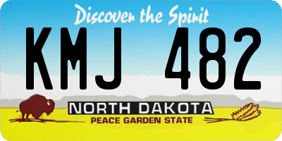 ND license plate KMJ482