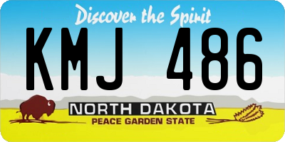 ND license plate KMJ486