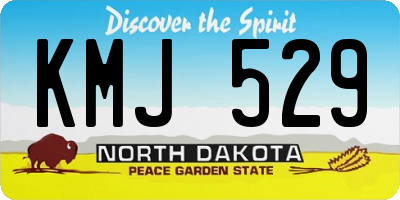 ND license plate KMJ529