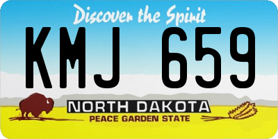 ND license plate KMJ659