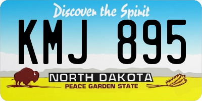 ND license plate KMJ895