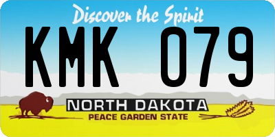 ND license plate KMK079
