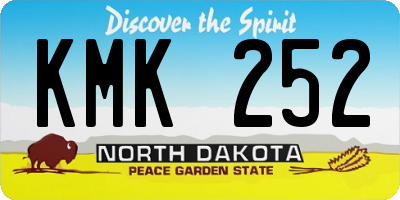 ND license plate KMK252