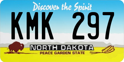 ND license plate KMK297