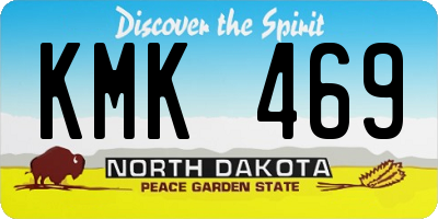 ND license plate KMK469