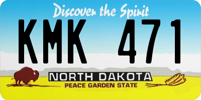 ND license plate KMK471