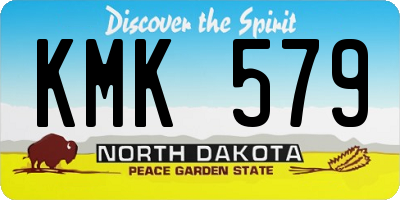 ND license plate KMK579