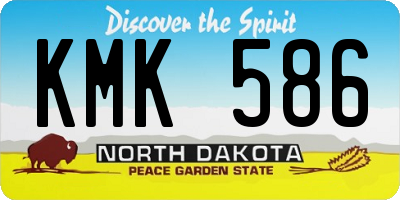 ND license plate KMK586