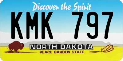 ND license plate KMK797