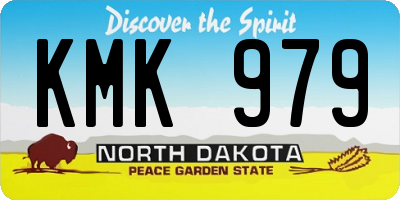 ND license plate KMK979