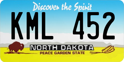 ND license plate KML452