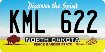 ND license plate KML622