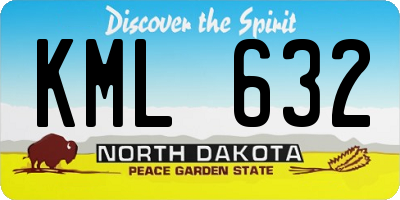 ND license plate KML632