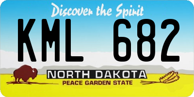 ND license plate KML682