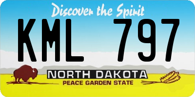 ND license plate KML797