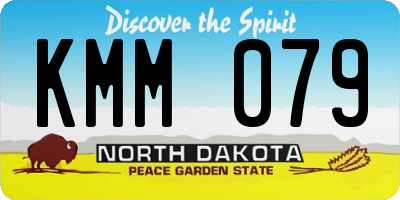 ND license plate KMM079