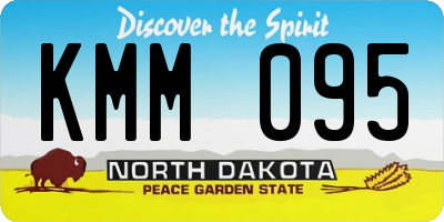 ND license plate KMM095
