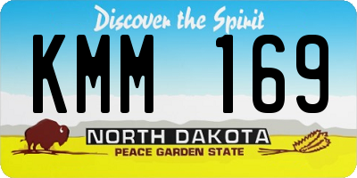 ND license plate KMM169