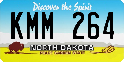 ND license plate KMM264