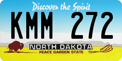 ND license plate KMM272