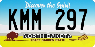 ND license plate KMM297