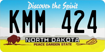 ND license plate KMM424