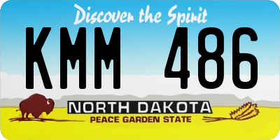 ND license plate KMM486
