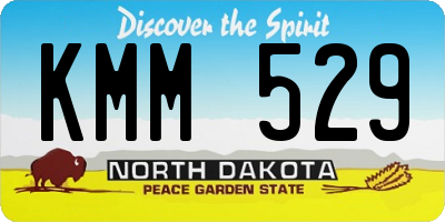 ND license plate KMM529