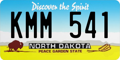 ND license plate KMM541