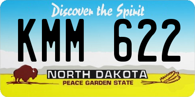 ND license plate KMM622