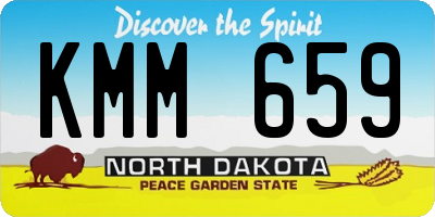 ND license plate KMM659