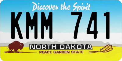 ND license plate KMM741